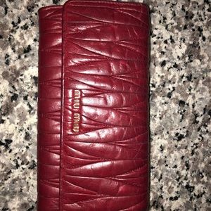 Miu miu continental wallet
